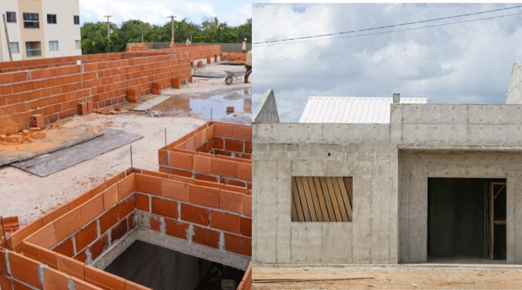 Alvenaria vs Estrutura de concreto