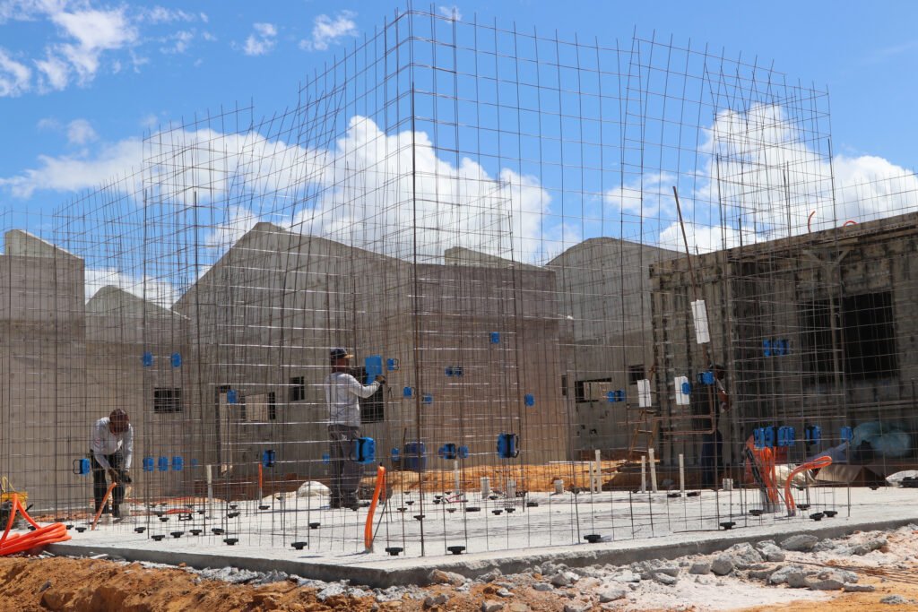 Monocasa em processo de construção