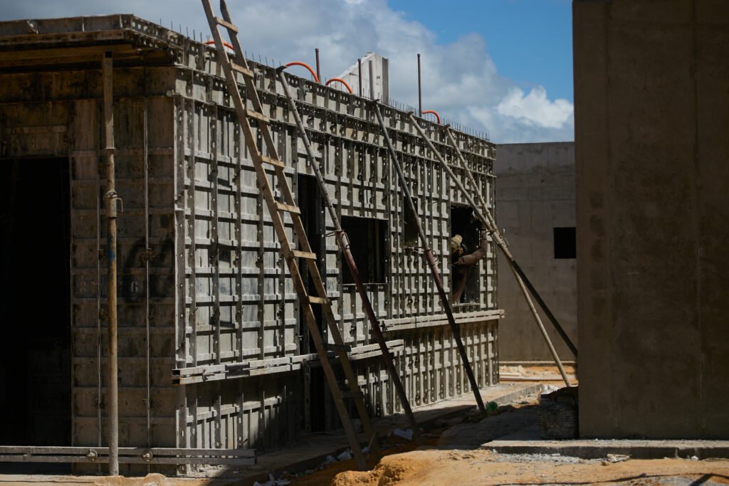 Concretagem do sistema Monocasa em execução